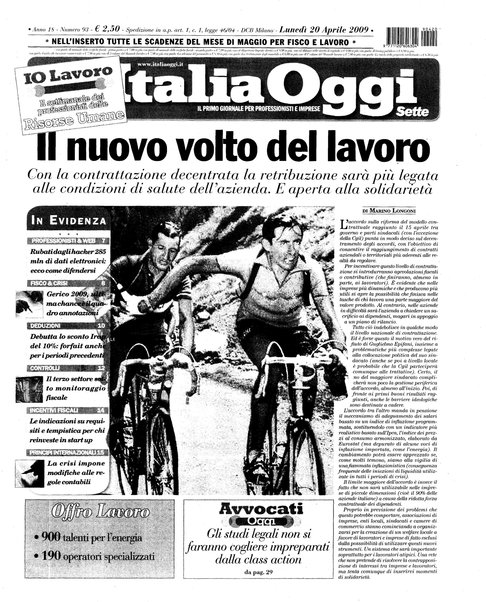 Italia oggi : quotidiano di economia finanza e politica